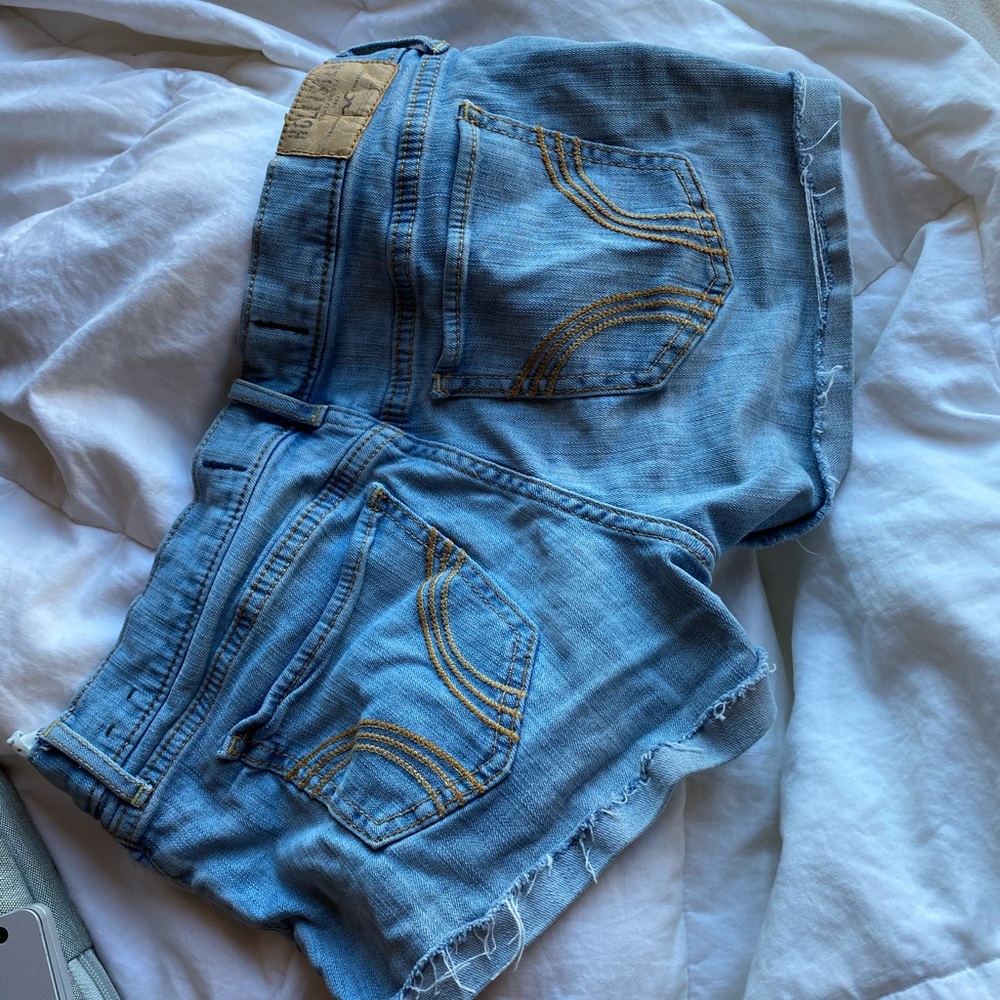 Light Blue Denim Shorts - Picture 2 of 3